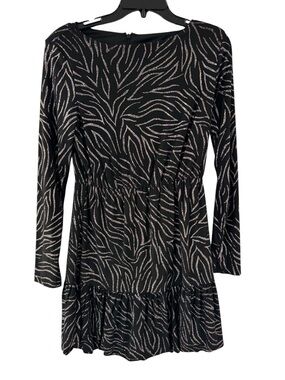 MSK Black Shimmer Cocktail Dress Size 6